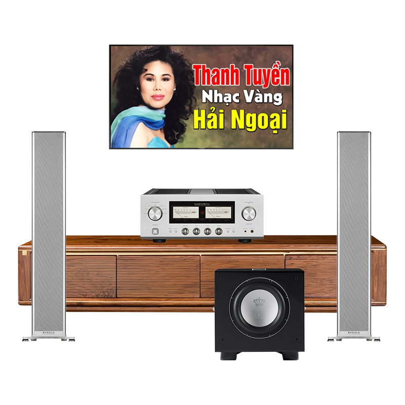 Dàn âm thanh nghe nhạc vàng cao cấp 2.1 Luxman HD84 ( Piega 701, Luxman L-550AX Mark II, Sub Rel S510)