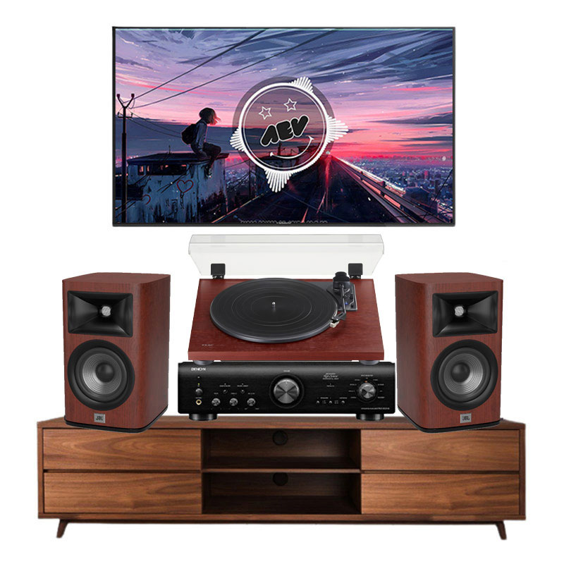 Dàn nghe nhạc có đầu đĩa than HD93 (TEAC TN-180BT A3, JBL Studio 630, Denon PMA 600NE)