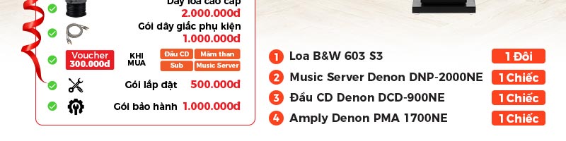 Dàn nghe nhạc Denon HD95