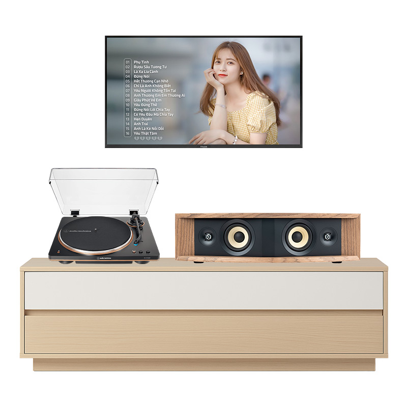 Dàn nghe nhạc JBL NH04 (JBL L42ms Music System, Đầu đĩa than Audio Technica AT LP70XBT)