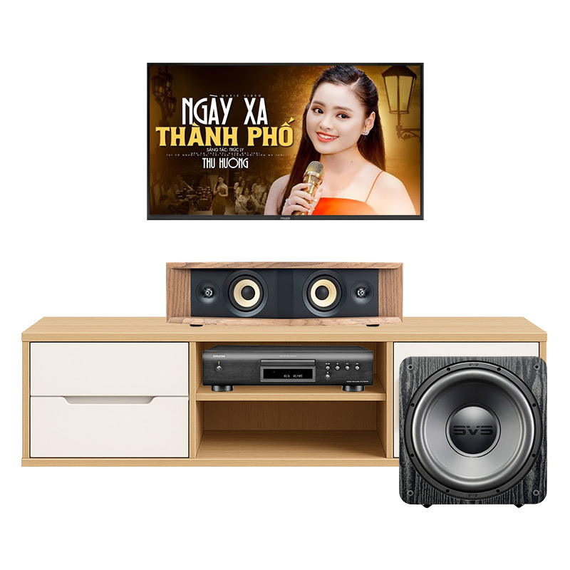Dàn nghe nhạc JBL NH15 (JBL L42ms Music System, Denon DCD-600NE, SVS SB-1000 pro)