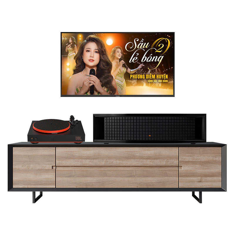 Dàn Nghe nhạc JBL NH17 (JBL L75ms Music System màu Black, JBL Spinner BT)