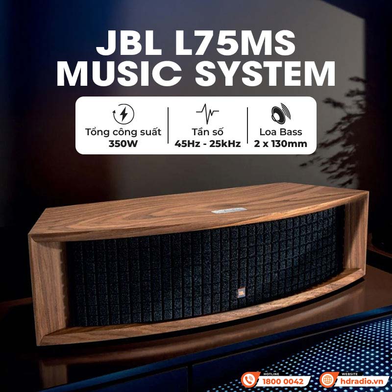 Loa JBL L75ms Music System (Màu Walnut) Loa JBL L75ms Music System (Màu Walnut)