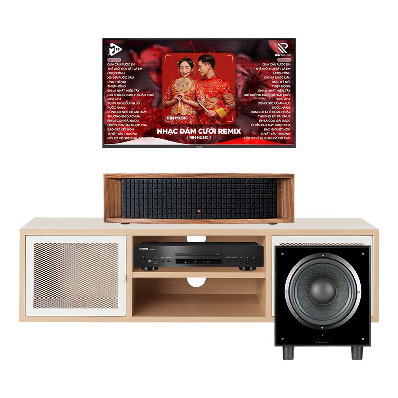 Dàn Nghe nhạc JBL NH43 (JBL L75ms Music System, Yamaha CD-S303, Wharfedale SW12)