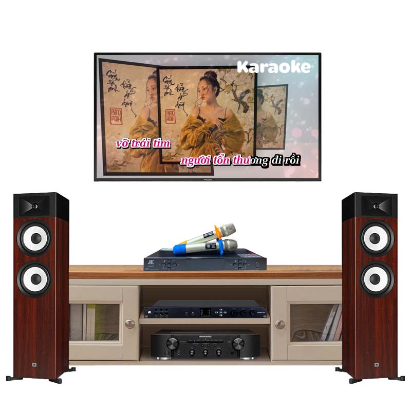 Dàn nghe nhạc và Hát karaoke NK13 ( JBL A190, PM6007, Micro, vang số )