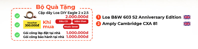 chú thích Dàn nghe nhạc B&W, Cambridge NN20