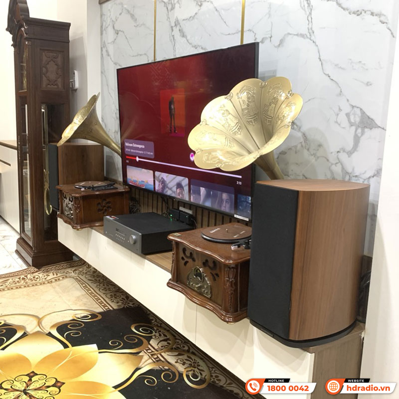 Dàn nghe nhạc Mini Wharfedale, Cambridge NN28 (Wharfedale Evo 4.2 + Cambridge AXR100)-2