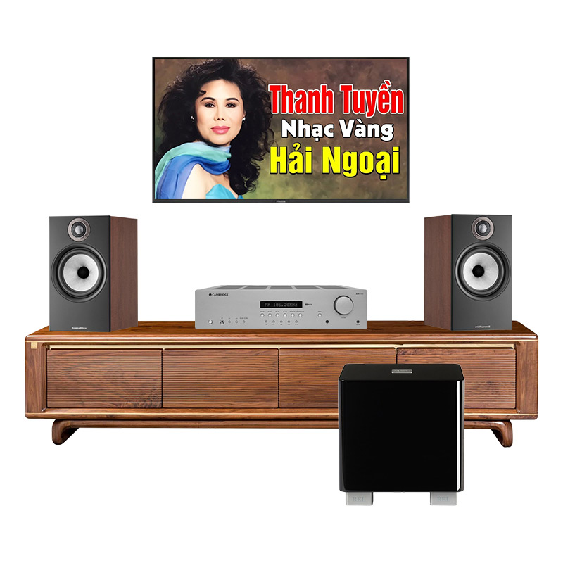 Dàn nghe nhạc B&W, Cambridge NN33 (B&W 606 S3, Cambridge AXR100, Sub Rel T5X)