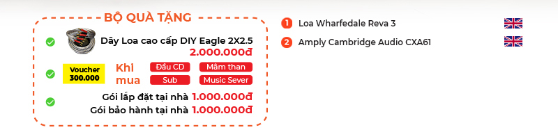 khuyen mai dan nghe nhac Wharfedale NN40