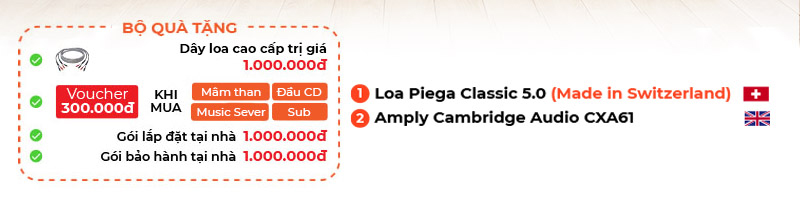 Dàn nghe nhạc Piega NN70