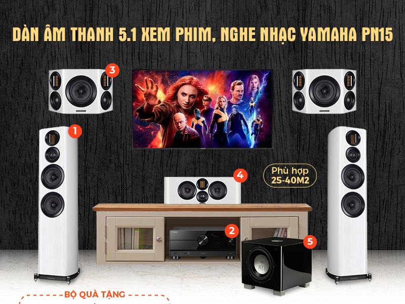 Dàn âm thanh xem phim nghe nhạc Yamaha PN15