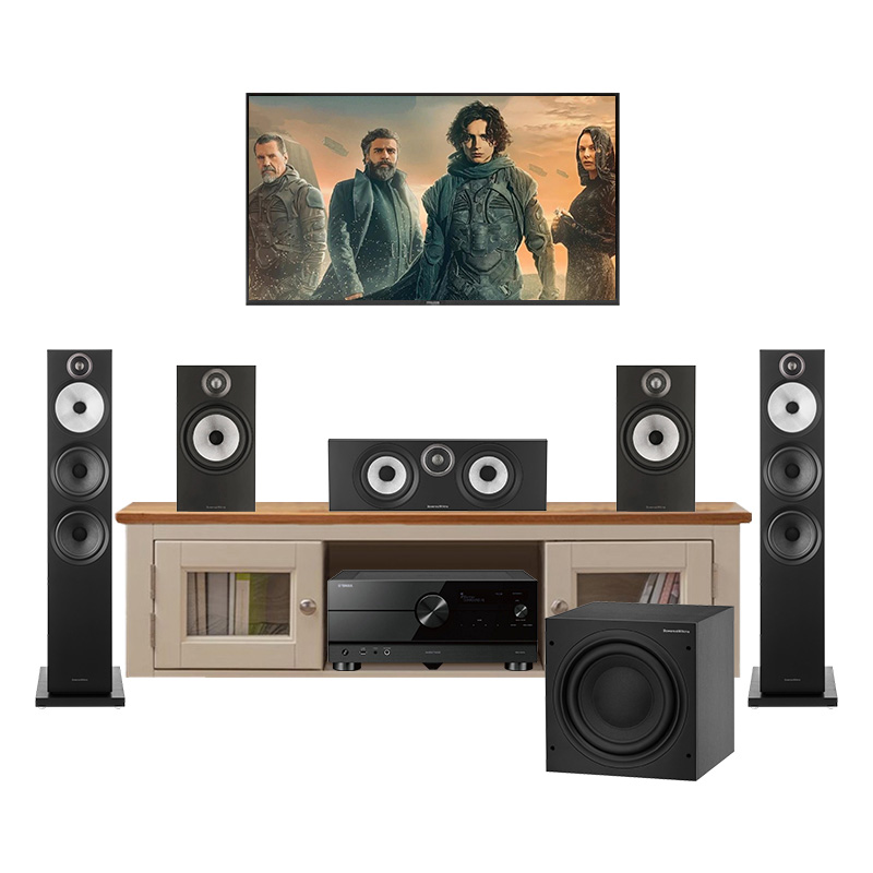 Dàn xem phim nghe nhạc 5.1 B&W PN17 (Yamaha A6A, B&W 603 S3, 606 S3, HTM 6 S3, ASW610)