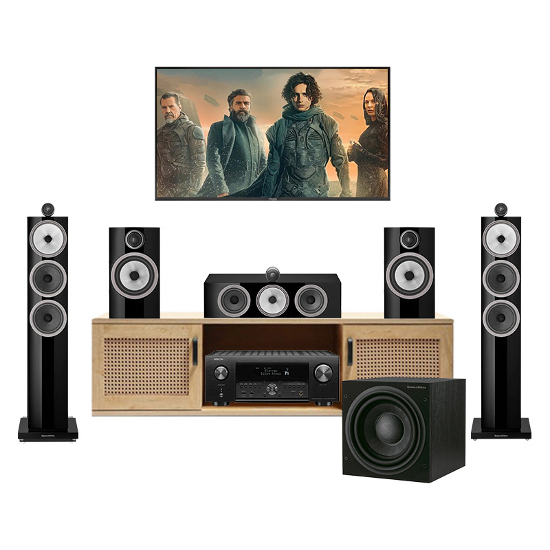 Dàn âm thanh xem phim, nghe nhạc 5.1 Denon, B&W PN23 (Denon A110, B&W 703 S3, 706 S3, HTM 71 S3, ASW610XP)