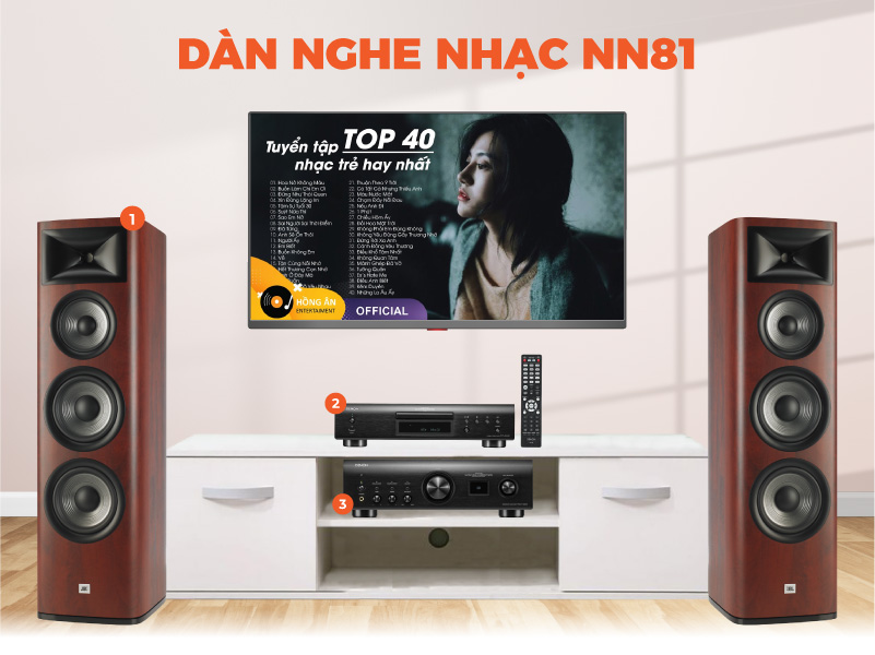 Dàn nghe nhạc có đầu CD Denon, JBL NN81