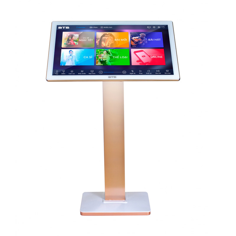 Đầu karaoke liền màn hình BTE E688 (4TB), Cảm ứng điện dung