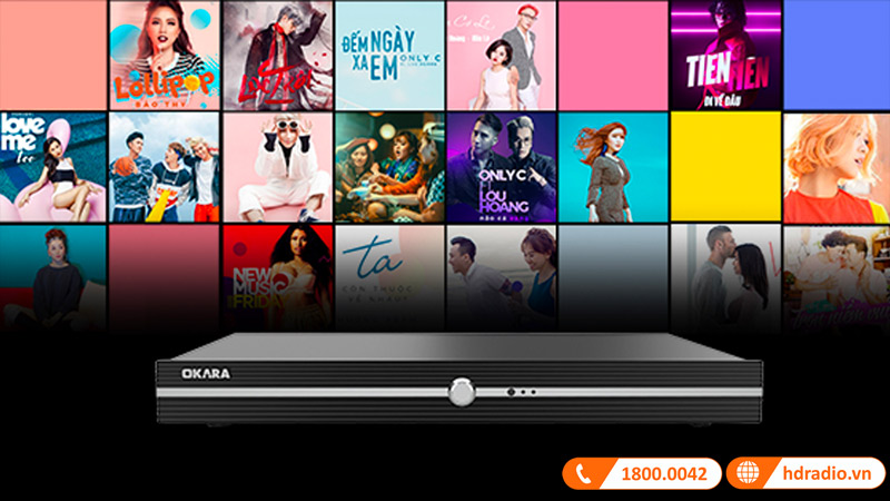 Đầu karaoke Okara M20 - Ổ Cứng 4TB, Hát Youtube, Bài mới cập nhật liên tục, Chọn bài màn cảm ứng-7