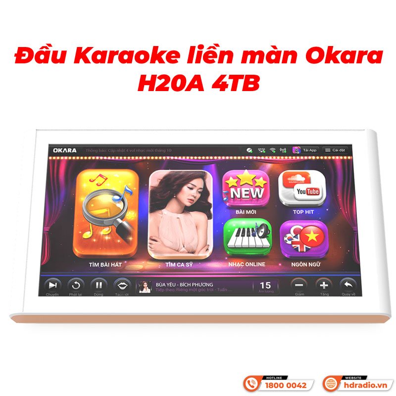 Đầu Karaoke liền màn Okara H20A 4TB