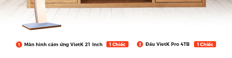 Combo Đầu VietK Pro 4TB + Màn VietK 21 