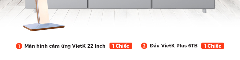 Combo đầu VietK Plus 6TB + Màn VietK 22