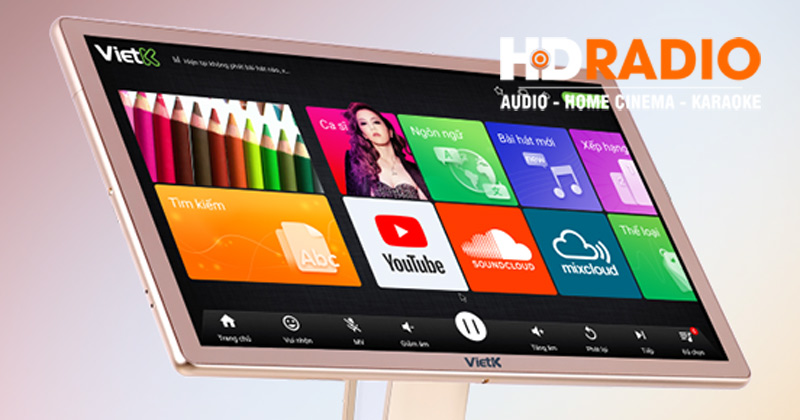 Màn hình cảm ứng VietK 27 inch hdradio 2