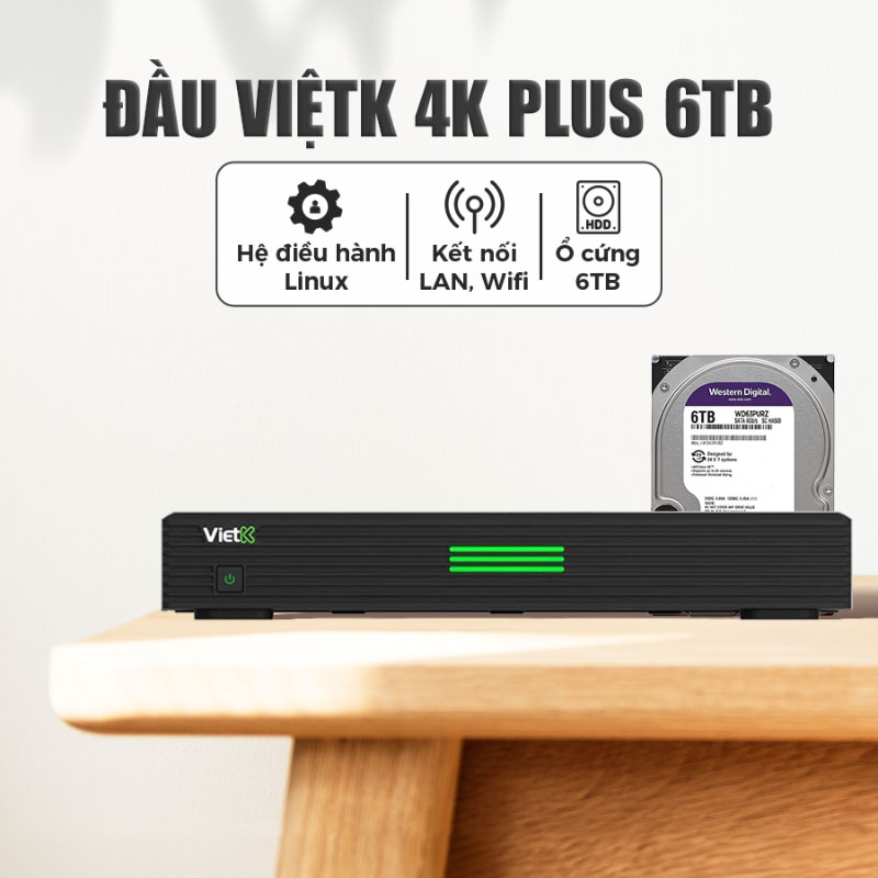 Đầu karaoke ViệtK 4K Plus 6TB