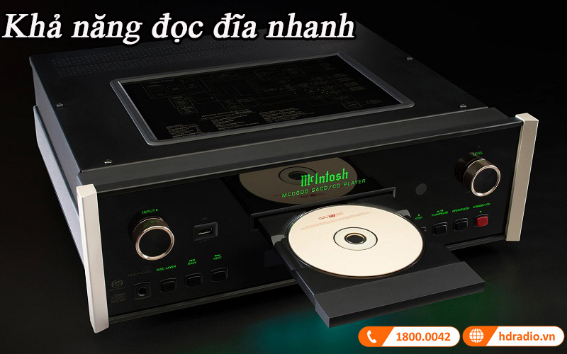 dau cd mcintosh mcd600 doc dia nhanh