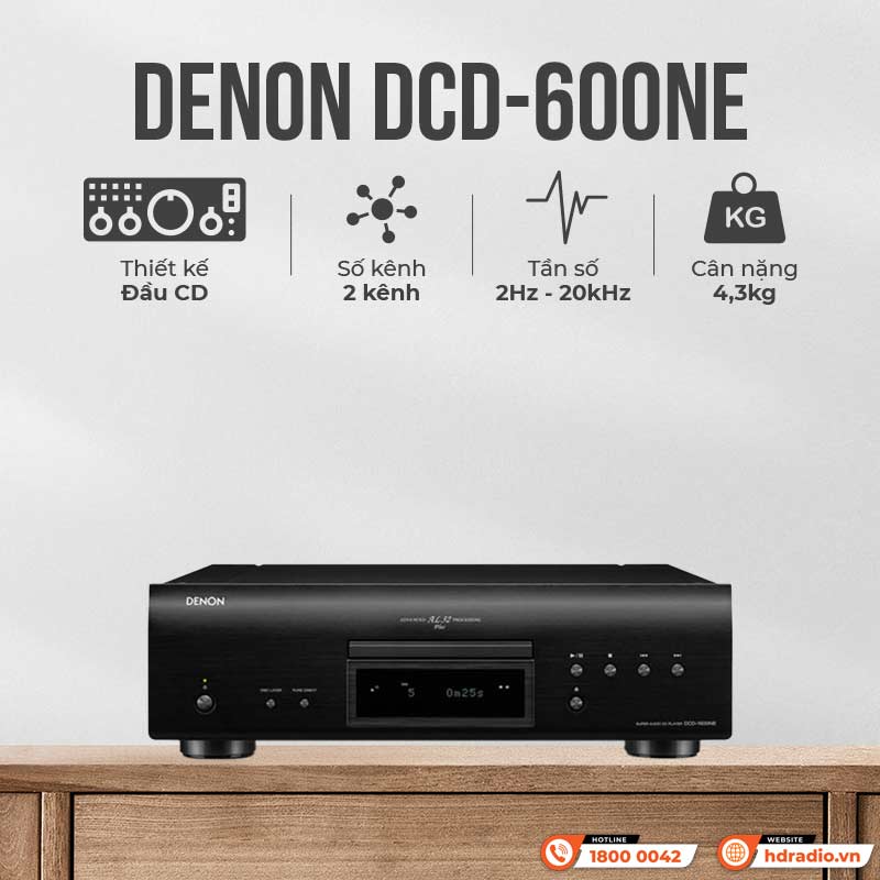 Tính năng Đầu CD Denon DCD-600NE