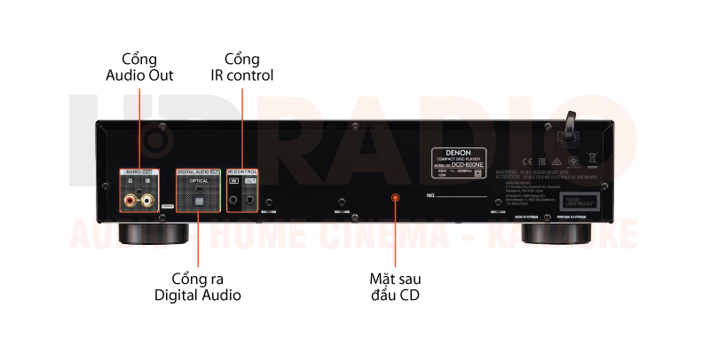 Chú thích đầu CD Denon DCD-600NE