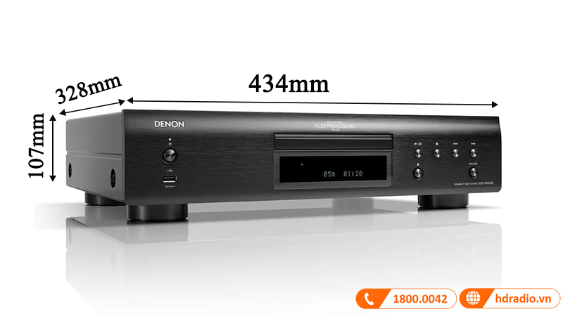 kich thuoc dau cd denon dcd-900ne