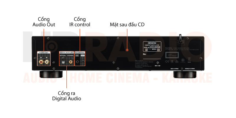 Chú thích đầu CD Denon DCD 800NE
