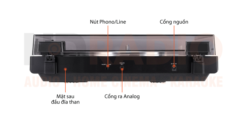 Chú thích đầu đĩa than Audio Technica AT-LP60XBT