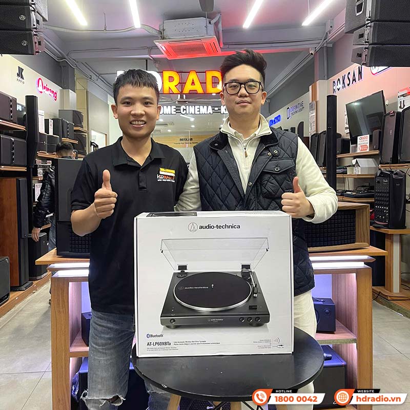 Đầu đĩa than Audio Technica AT LP60XBT, Hộp mực MM ATN3600L, RCA, Bluetooth (33 1/3, 45 RPM)-10