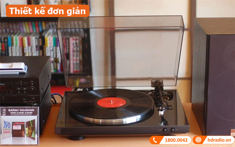 Đầu đĩa than Denon DP-300F thiết kế đơn giản 