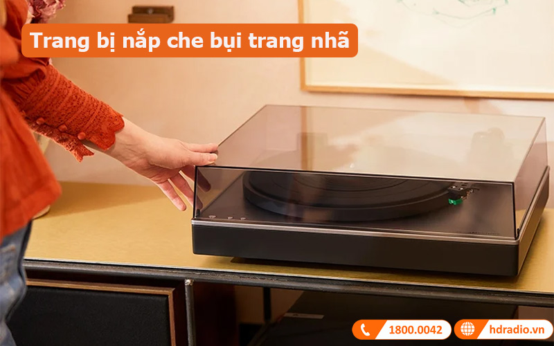 Đầu đĩa than Cambridge Audio Alva ST trang bị nắp che bụi trang nhã
