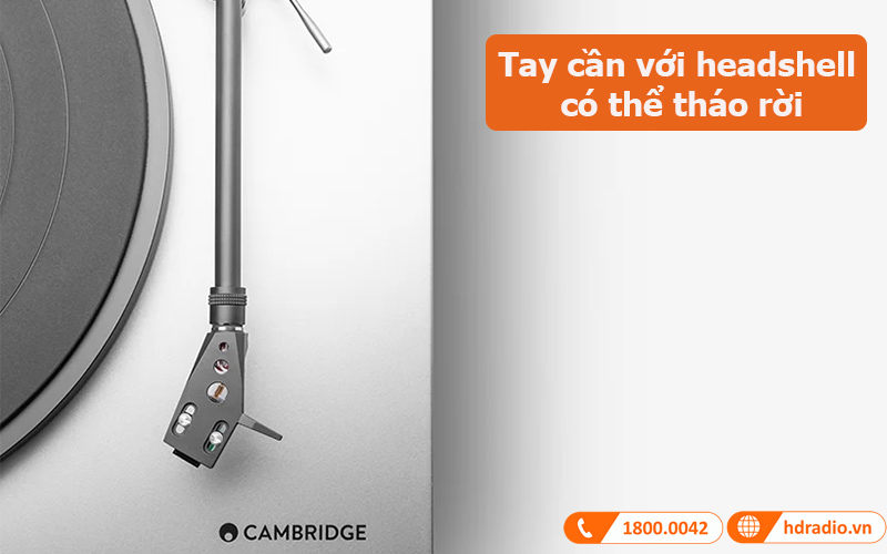 Đầu đĩa than Cambridge Audio Alva ST tay cần với headshell có thể tháo rời