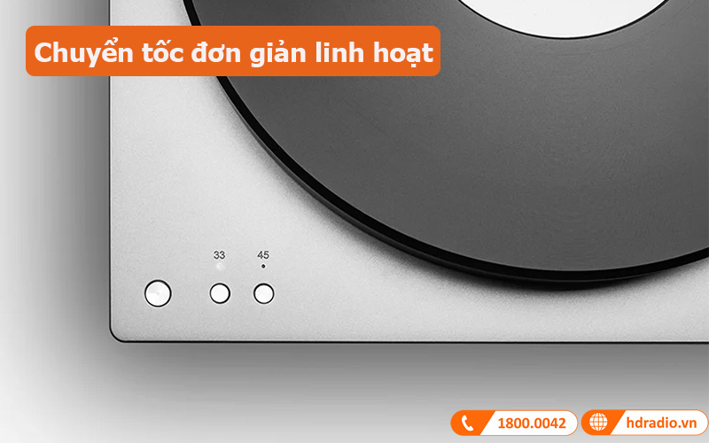 Đầu đĩa than Cambridge Audio Alva TT V2 chuyển tốc đơn giản linh hoạt 