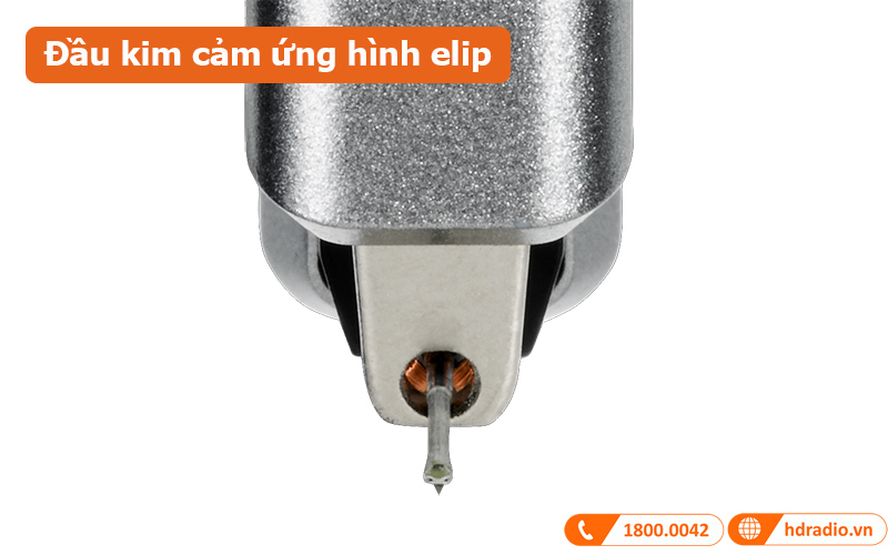 Bộ kim đĩa than Alva MC đầu kim cảm ứng hình elip