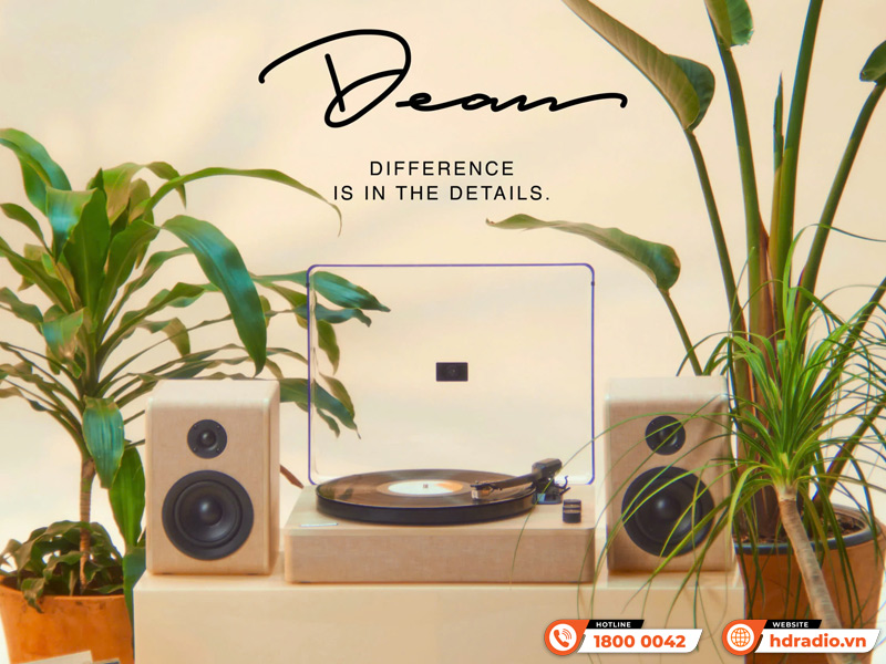 Combo đầu đĩa than kết hợp loa Gadhouse Dean Turntable
