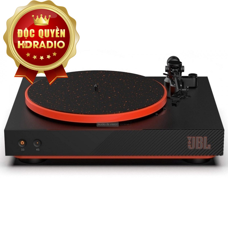 Đầu đĩa than JBL Spinner BT, Bluetooth 5.2 aptX HD (24-bit), RCA Phono, Hộp mực MM (33 1/3, 45 RPM)