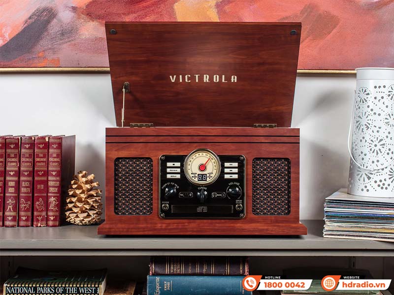 Máy hát đĩa than Victrola Nostalgic Quincy