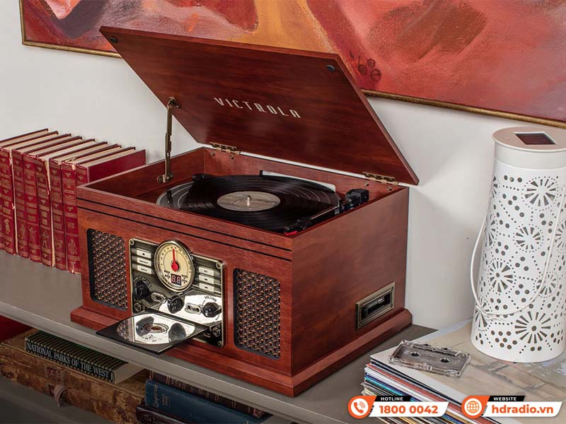Máy hát đĩa than Victrola Nostalgic Quincy