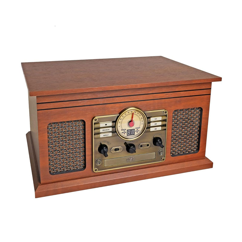Máy hát đĩa than + Đầu CD + Đài FM Victrola Nostalgic Quincy, Bluetooth (33 1/3, 45, 78 vòng/phút)-2
