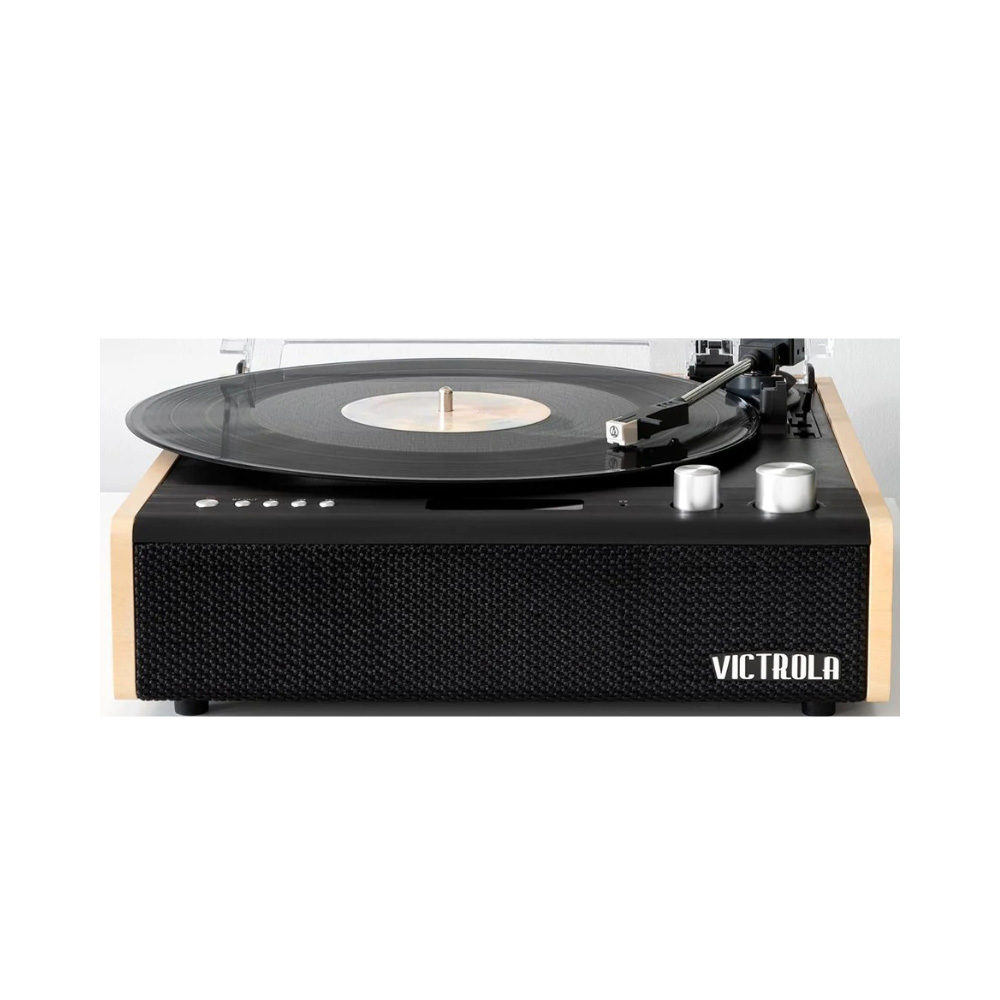 Đầu đĩa than tích hợp Loa Victrola The Eastwood, Hộp mực AT-3600LA, Bluetooth, (33-1/3, 45, 78 RPM)-2