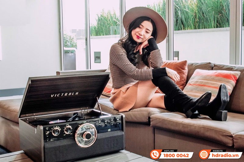 Máy hát đĩa than Victrola The Empire