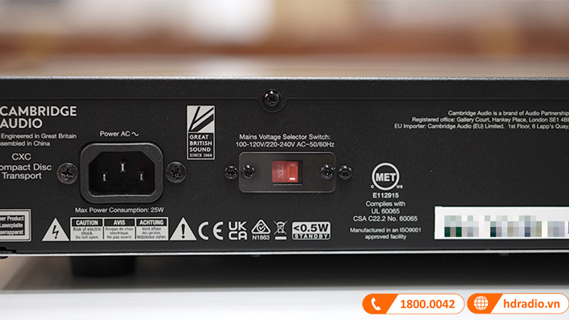 Ảnh thực tế đầu CD Cambridge Audio CXC V2