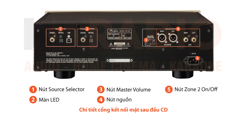Chú thích đầu CD Accuphase DP450