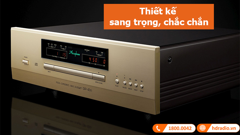Đầu CD Accuphase DP450 thiết kế chắc chắn
