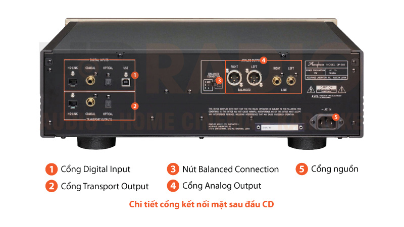 Chú thích đầu CD Accuphase DP560