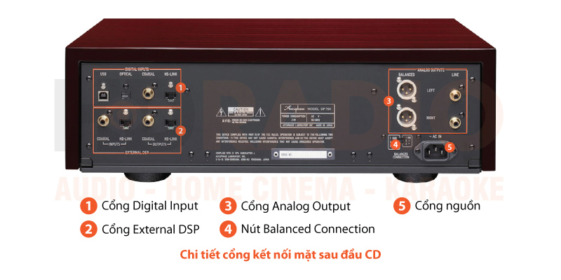 Chú thích đầu CD/SACD Accuphase DP720