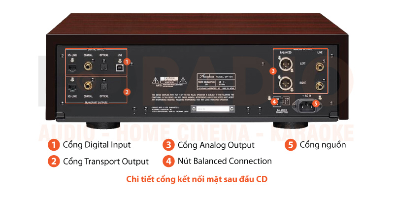 Chú thích đầu CD/SACD Accuphase DP750